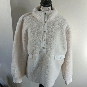 Calvin Klein Cream Sherpa Jacket